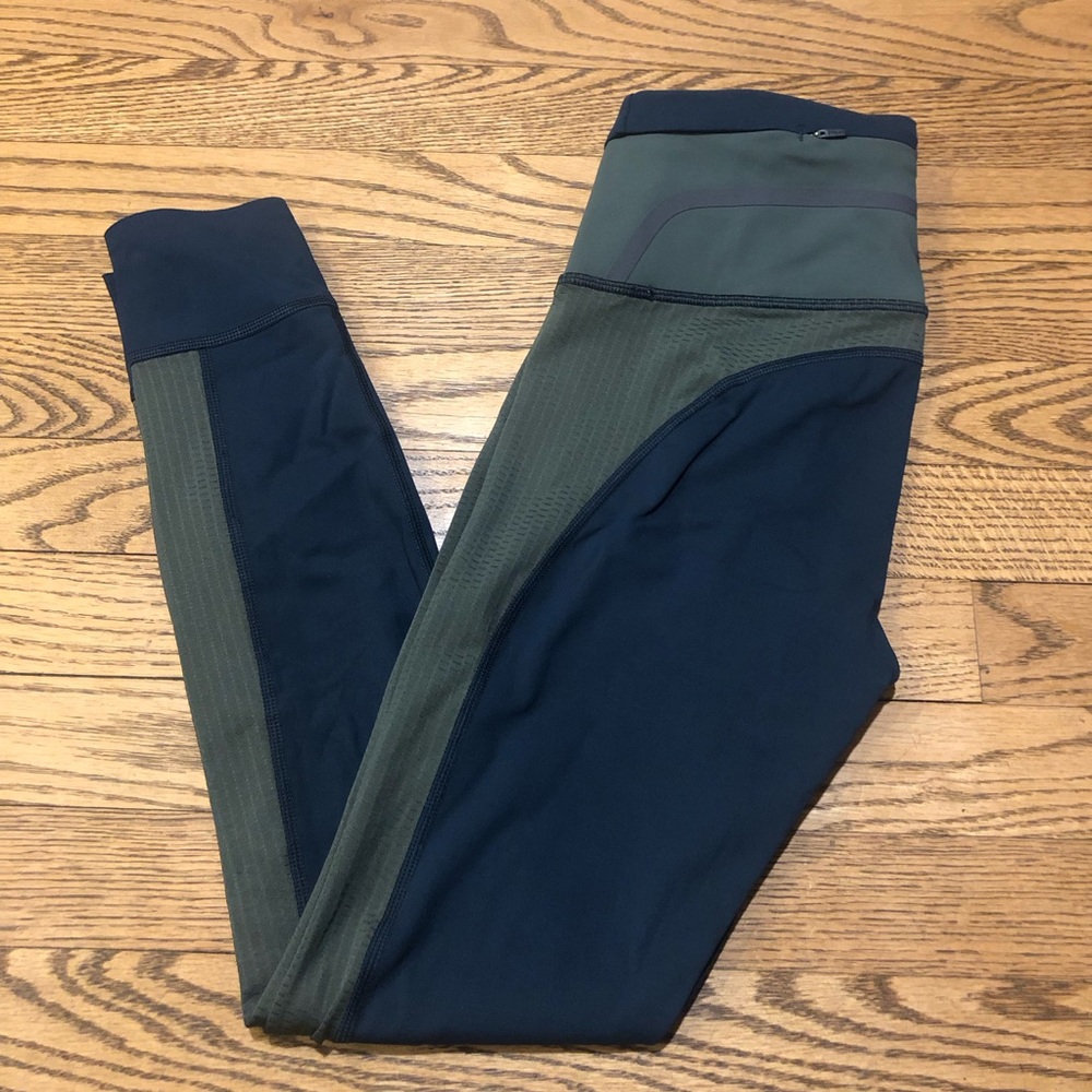 Athleta x Allyson Felix Legend Leggings Blue Grey